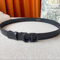 DIOR 25S BELT 30 MM IN BLACK CALFSKIN 594062
