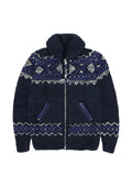Fortela Chamula patterned zip-fastening cardigan