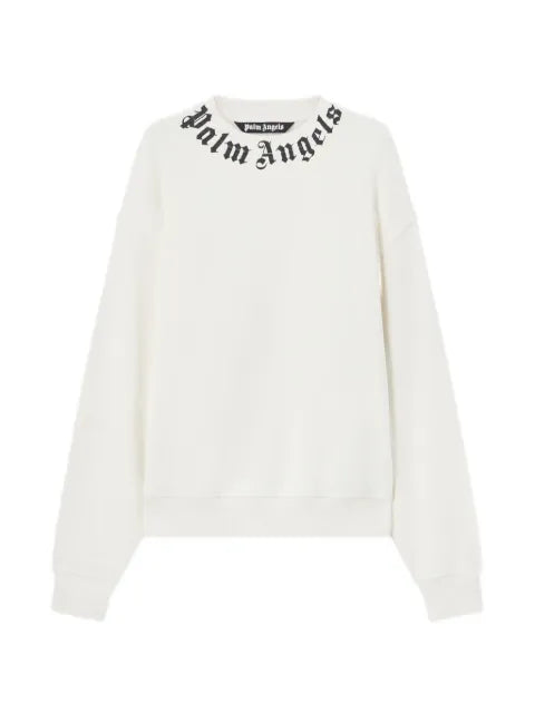 Palm Angels neck logo sweatshirt