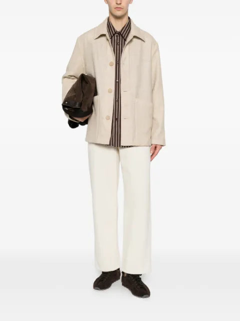SANDRO button-up wool jacket