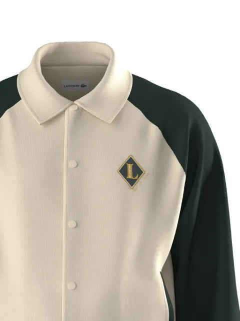Lacoste retro badge bomber jacket