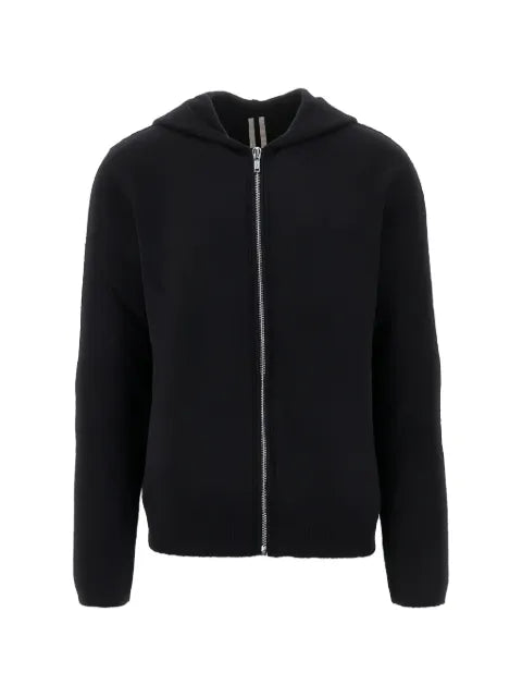 Rick Owens Lido zip-up knitted hoodie