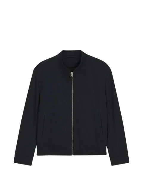 HUGO Ukashi slim-fit jacket in micro-printed stretch fabric