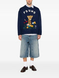 FOUND Wildlife giraffe-embroidered sweater