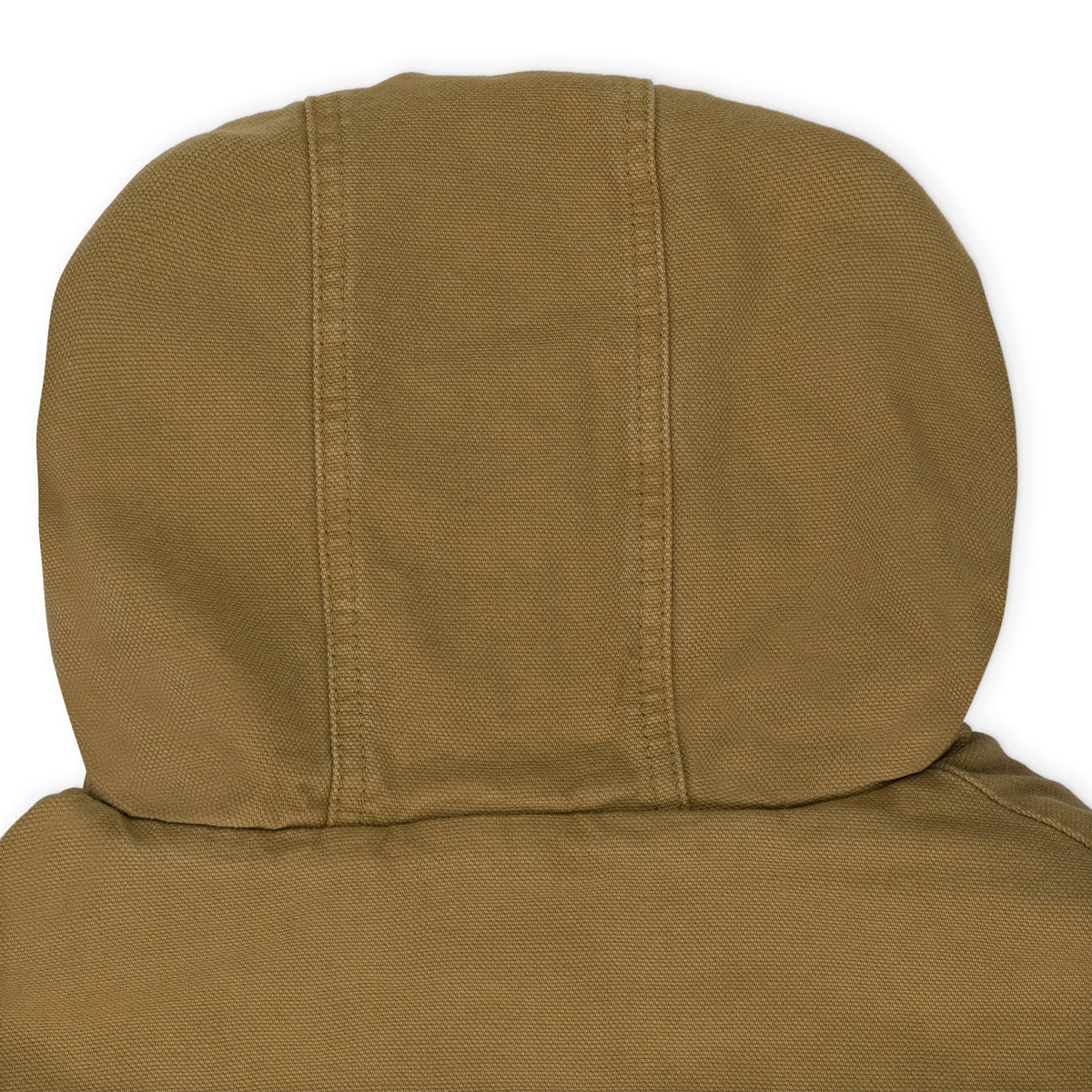 Beige Hooded Workwear Jacket
