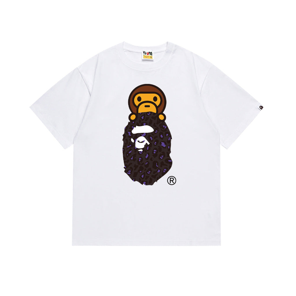 Bape Maneki Neko Ape Head Graphic Oversized Tee Streetwear Unisex