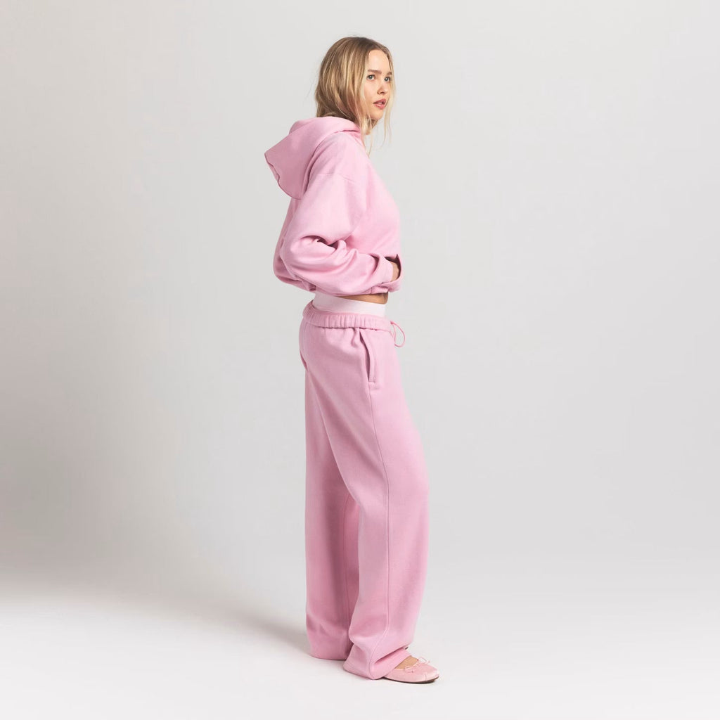 SKIMS Cotton Fleece Classic Straight Leg Pant Halite