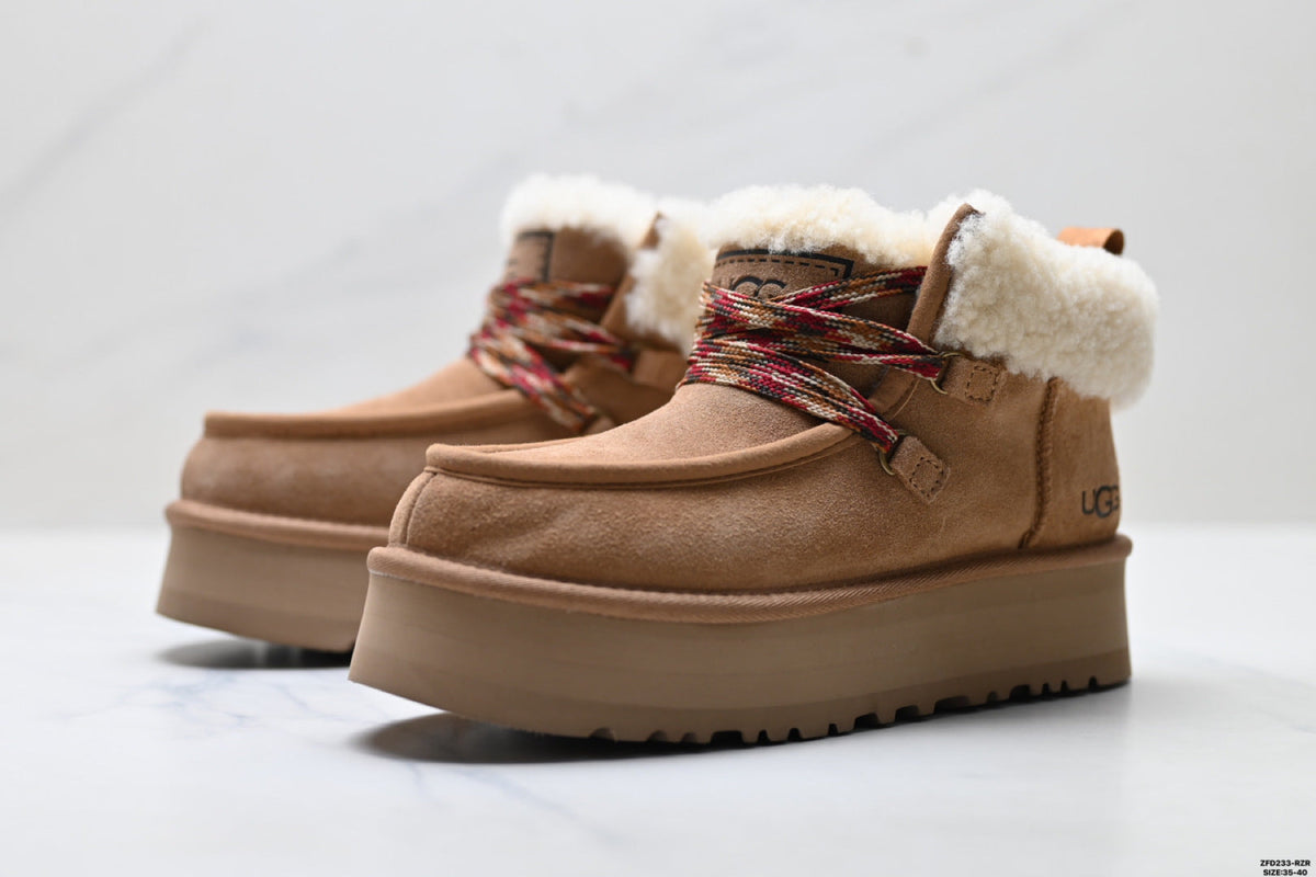 UGG Funkarra Shearling Platform Winter Boots