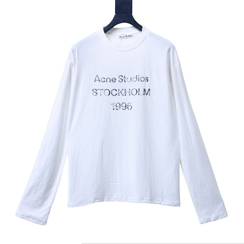 AC Sprayed 1996 Logo Longsleeve White