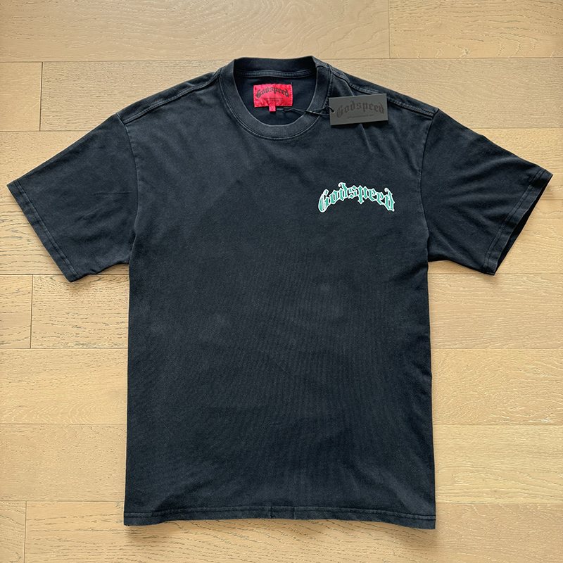 Godspeed Washed Black Rock Graphic T-Shirt
