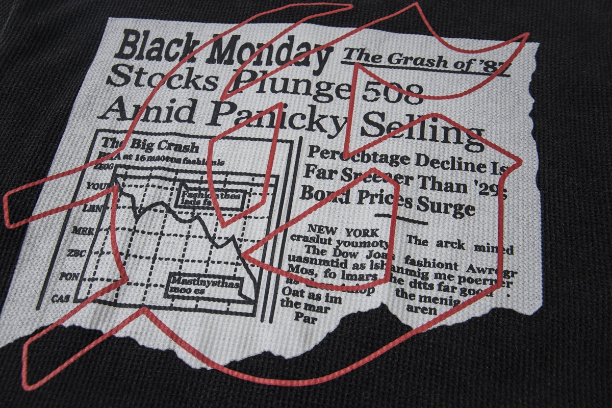 Godspeed Newspaper Skull Graphic Long-Sleeve T-Shirt