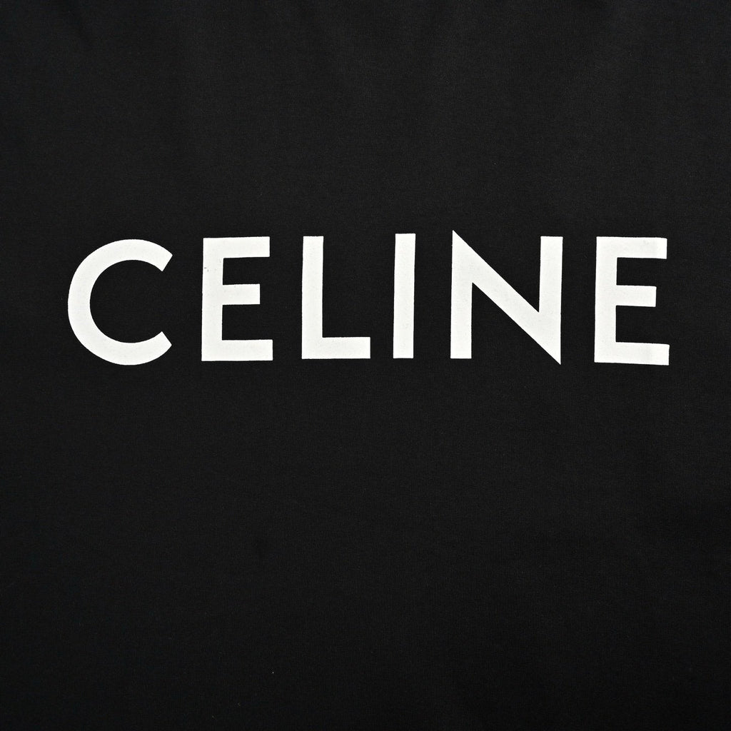 Celine Loose T-Shirt In Cotton Jersey Black