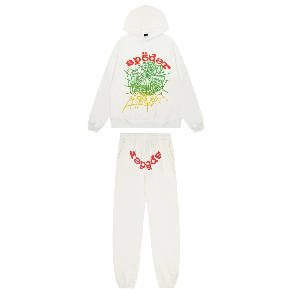 Sp5der Spiderweb Graphic Hoodie & Sweatpants Set
