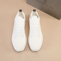 Brunello Cucinelli White Knit Sneakers