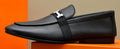 Hermès Black H-Hardware Slip-On Loafers