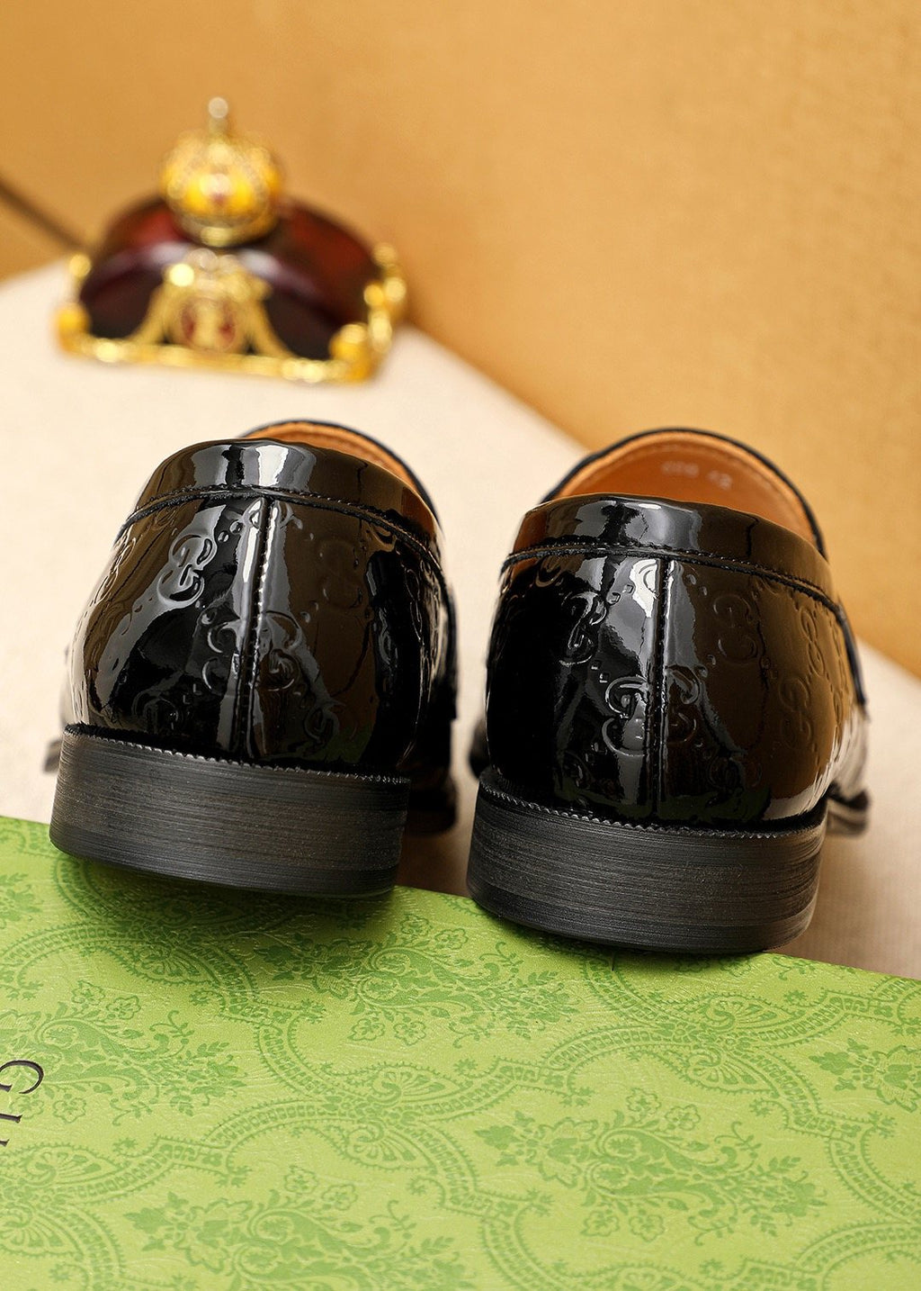 Gucci Black Glossy Loafers