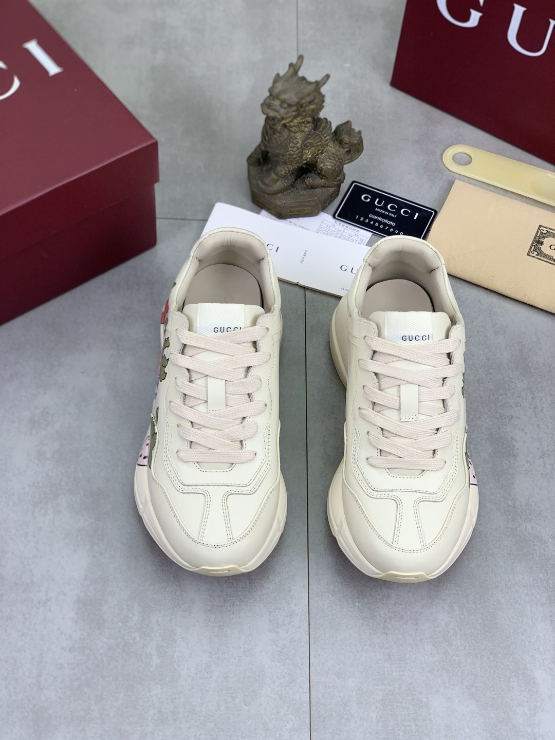 Gucci Strawberry Graphic Chunky Sneakers