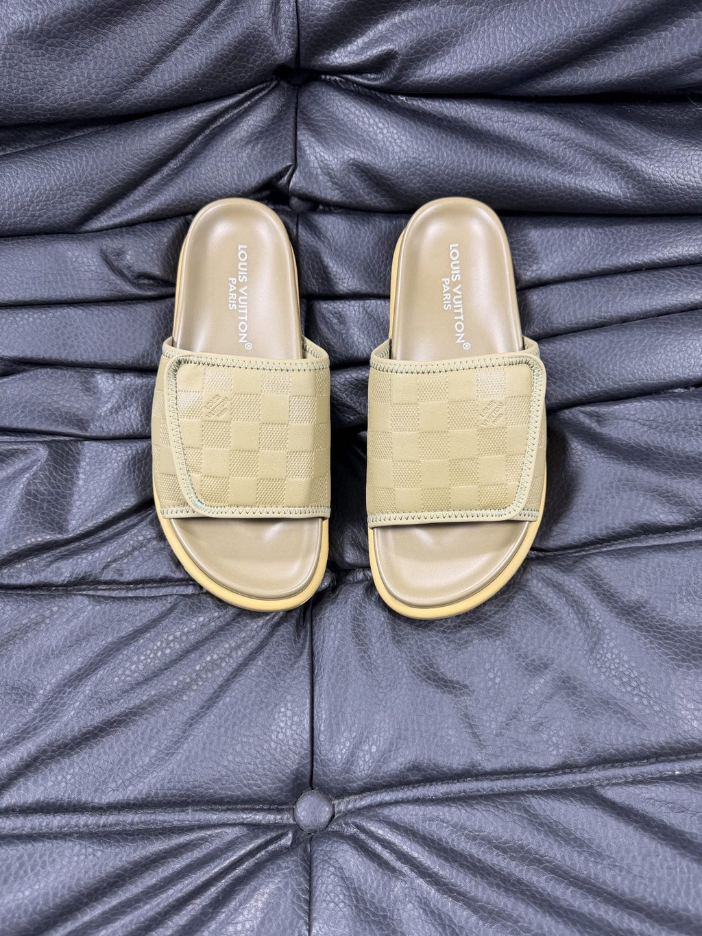 Louis Vuitton Woven Strap Slide Sandals - Slip-On Design