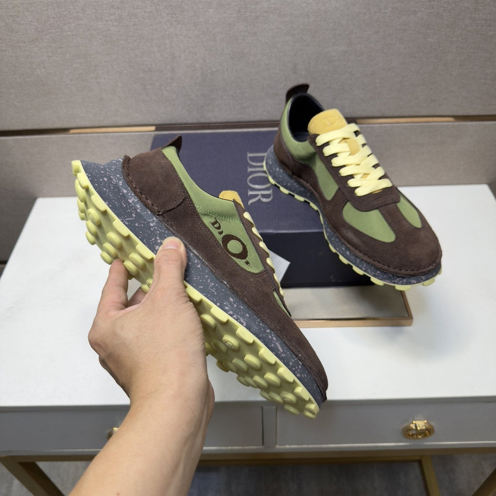 Dior Men's Paneled Lace-Up Sneakers