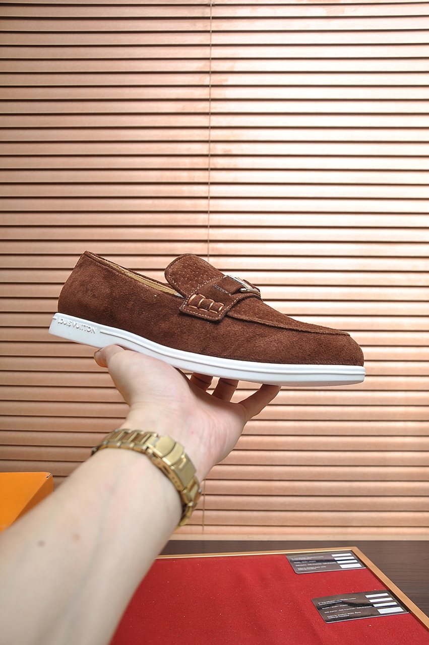 Louis Vuitton Buckle Slip-On Loafers
