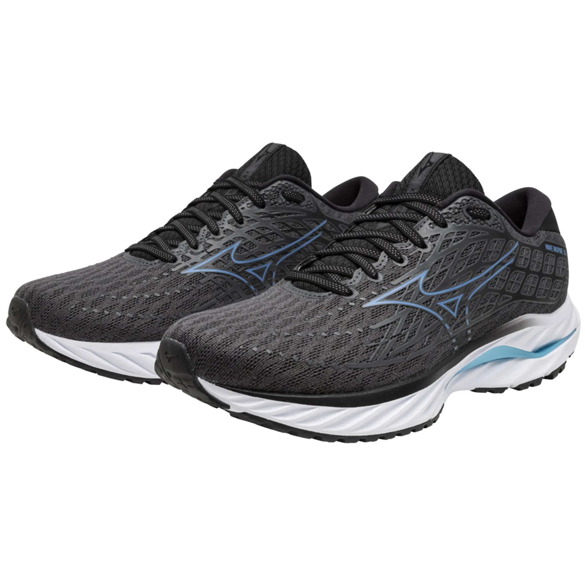 Mizuno Wave Inspire 20 Wide Fit Men's Iron Gate Parisian Blue Black